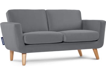 TAGIO - Sofa mit Armlehnen, grau