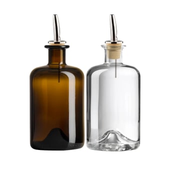 Duo Robert - Duo bouteilles huile et vinaigre 50 cL robert avec verseurs inox
