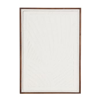 Tableau en Papier Mache Blanc, 65x2x95 cm