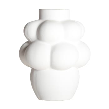 Vase en Céramique Blanc, 28x28x36 cm