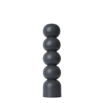 GLOW - Kerzenhalter 3in1 aus Buchenholz , H34cm, Schwarz
