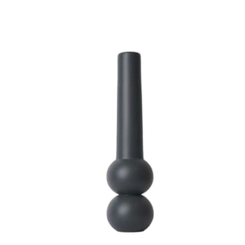 GLOW - Kerzenhalter Cone aus Buchenholz , H32cm, Schwarz