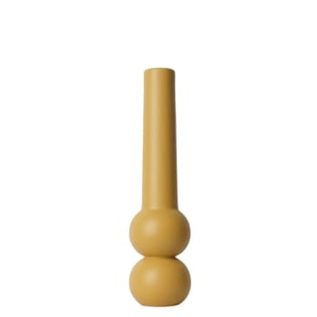 GLOW - Kerzenhalter Cone aus Buchenholz , H32cm, Gelb