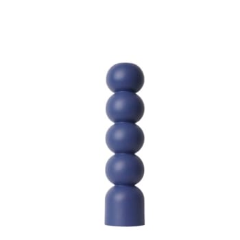 HUE - Kerzenhalter 3in1 aus Buchenholz , H34cm, Blau