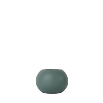 GLOW - Kerzenhalter Mini 2in1 aus Buchenholz, H6,5cm, Grün