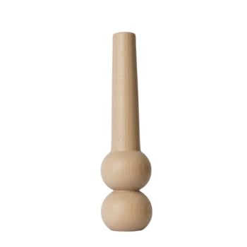 GLOW - Kerzenhalter Cone aus Buchenholz , H32cm, Natürlich