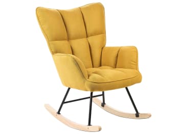 Oulu - Chaise à bascule jaune