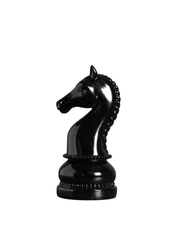 Cavalier noir brillant L11.5cm