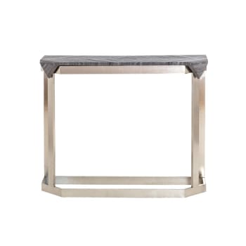 Table console en marbre gris 100 cm