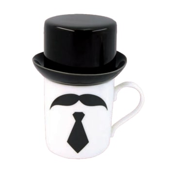 CHAPEAU - Mug chapeau moustache et cravate