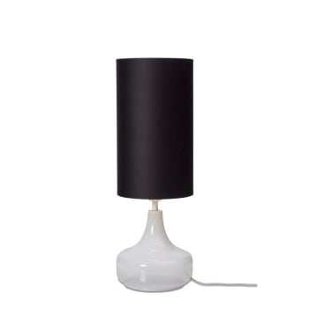Reykjavik - Lampe à poser fer textile h75cm noir