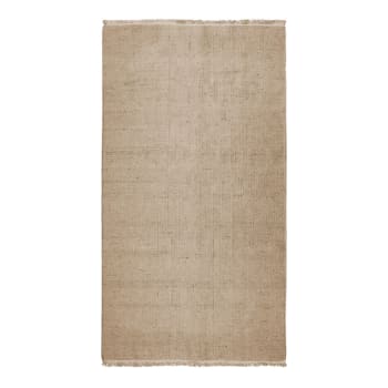 Essence - Tapis en jute et coton avec franges natural 80x150