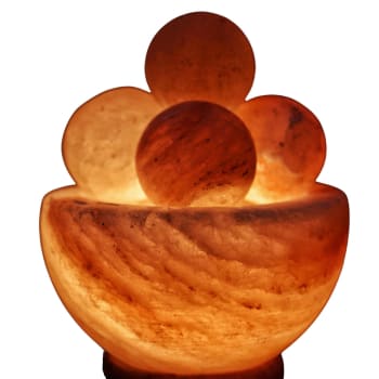 SEL D'HIMALAYA - Lámpara con 4 bolas de masaje de cristal de sal 2Kg