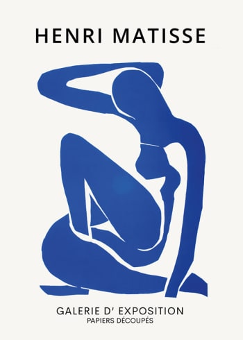 SEVEN WALL ART - Poster Henri Matisse NUDE 60x90cm