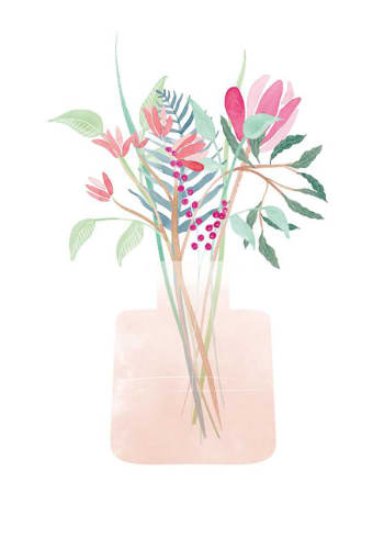 KRUTH DESIGN - Lámina decorativa flower bouquet no.1 40x50cm