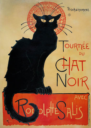 ARTESTA - Poster Le Chat Noir - Théophile Alexandre Steinlen 50x70cm