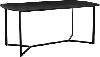 Lean - Tavolo da pranzo 180 cm 8 posti in nero