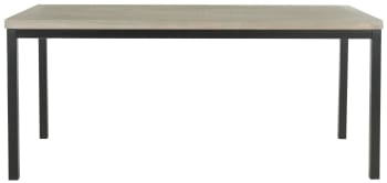Edrie - Couchtisch aus Ulme, 55 X 120 X 45 cm, Grau