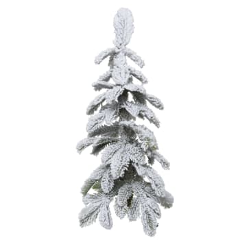 ARTICOLI NATALIZI - Alberello di Natale innevato, per interno Verde e Bianco 75 cm