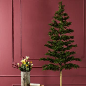 Albero di Natale Slim La Magdaleine in PP Effetto aghi di Pino e PVC  ARTICOLI NATALIZI