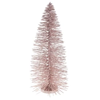 ARTICOLI NATALIZI - Albero Cono Glitter Rosa per interno ed esterno h 70 cm