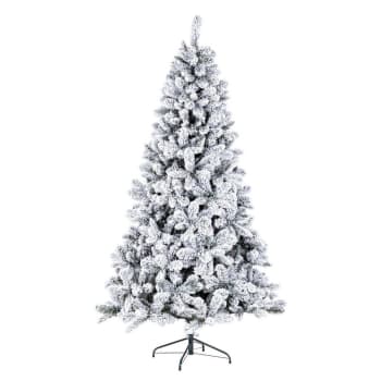 PLATEAU ROSA - Albero di Natale innevato in PVC di altissima qualità + Flock 240cm
