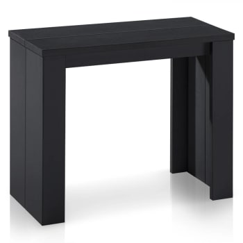 Brookline - Table console extensible noir