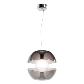 SOLLUX lighting - Ball - Lampadario A Sospensione In Vetro, Colore: Rosso Cromato