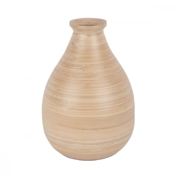 Vase design en bambou H29cm