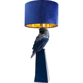 Parrot - Lampe perroquet en acier bleu