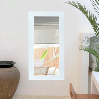 Ayna - Espejo de pared de madera maciza en tonos blancos 140x70cm