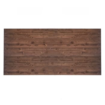 Garos - Cabecero de cama de madera maciza en tonos oscuros 160x75cm