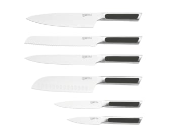 Nude - Lot de 6 couteaux en inox gris