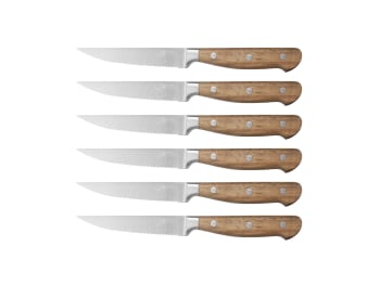Nude - Lot de 6 couteaux en inox marron