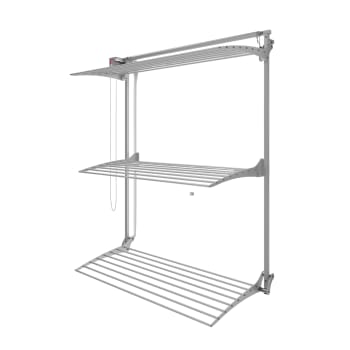 Torre Di Asciugatura Pieghevole 3 Strati - Stendibiancheria Salvaspazio 72x50x172 Cm - Foto 4