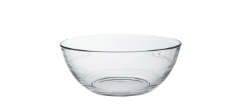 Le gigogne ® - Saladier rond en verre trempé résistant 925 cl transparent