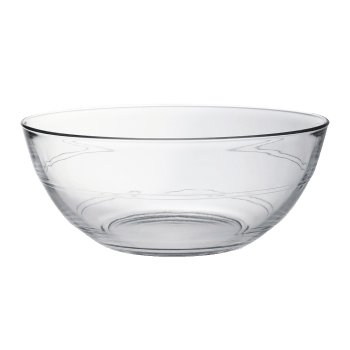 Le gigogne ® - Insalatiera rotonda in vetro resistente, 3,55 L, trasparente