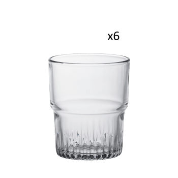 30x Verres à boire / Verres à eau Bouquet transparent 390 ml - Verre à  boire rond en