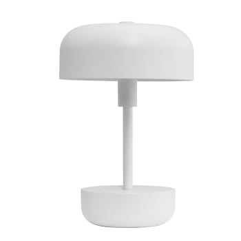 Haipot - Wiederaufladbare LED-Tischleuchte Metall h 25,7 cm d 17 cm, weiß