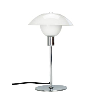 Bergen - Lampe de Table en verre et métal chromé