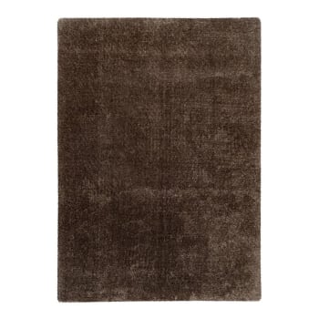 Tapis Salon Shaggy - Hugo - Taupe - 120 x 170 cm - 100