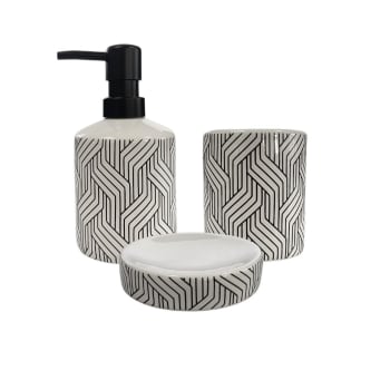 Urbain - Set de salle de bain  en céramique blanc