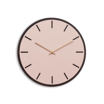 Horloge murale en linoléum rose D38cm