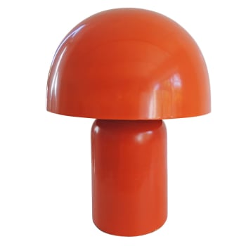 Lampe à poser champignon orange