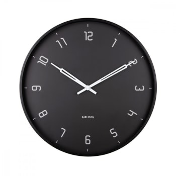 Stark - Horloge en métal noir D40cm