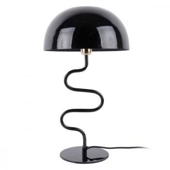 Twist - Lampe à poser torsadée métal noir H54cm