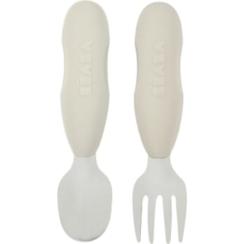 Cuillères Bébé Crocokid - Lot De 2 En Silicone Sans BPA - Apprentissage Autonome