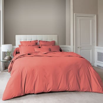 Couette Twin/Twin XL Bord Festonné - Couleur Terre Cuite Légère - Marque Opalhouse