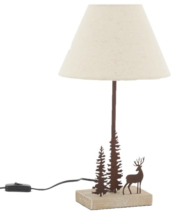 Lampe de chevet en bois gris ESPRIT DE LAGON
