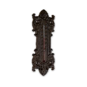 Thermomètre Fonte Marron 24.5x1x9.5cm